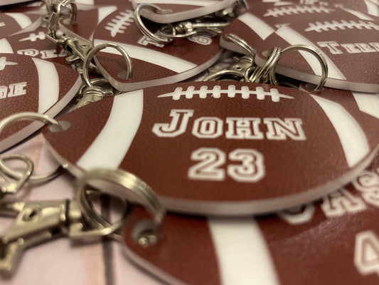 Personalized Football Bag Tag