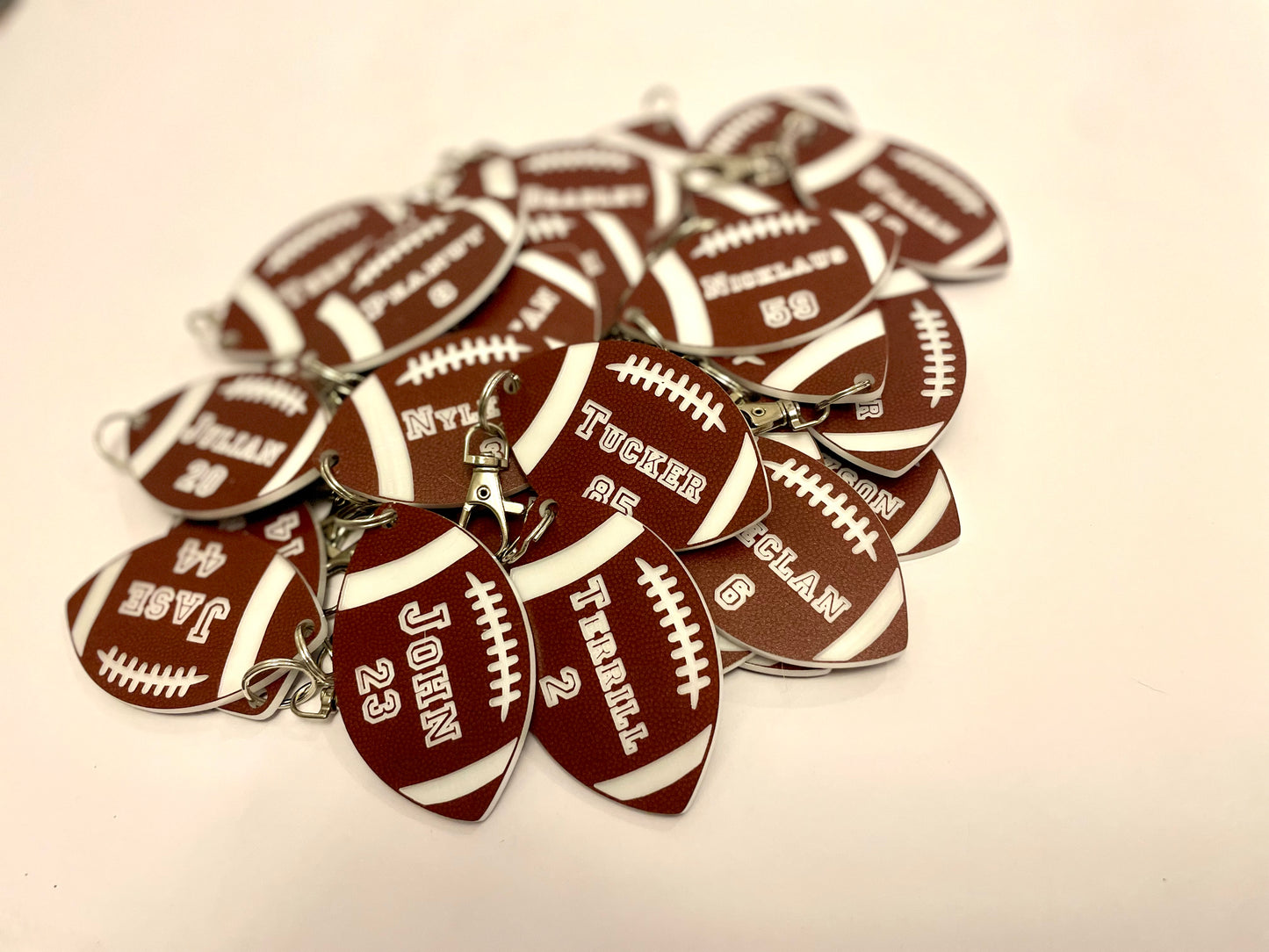 Personalized Football Bag Tag