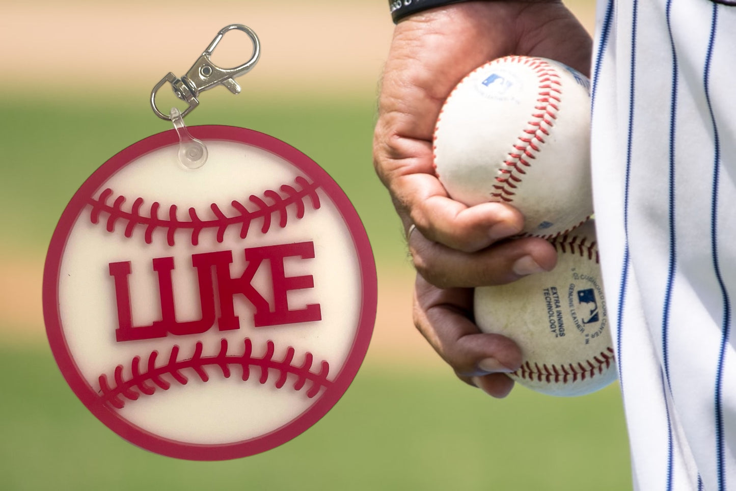 Personalized Baseball Bag Tag